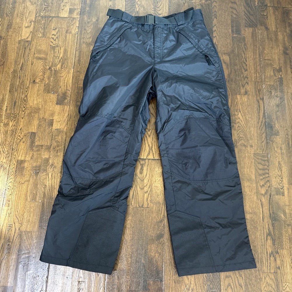 Columbia Mens XL Waterproof Ski Snow Shell Pants Black Unlined F9-SM-8042